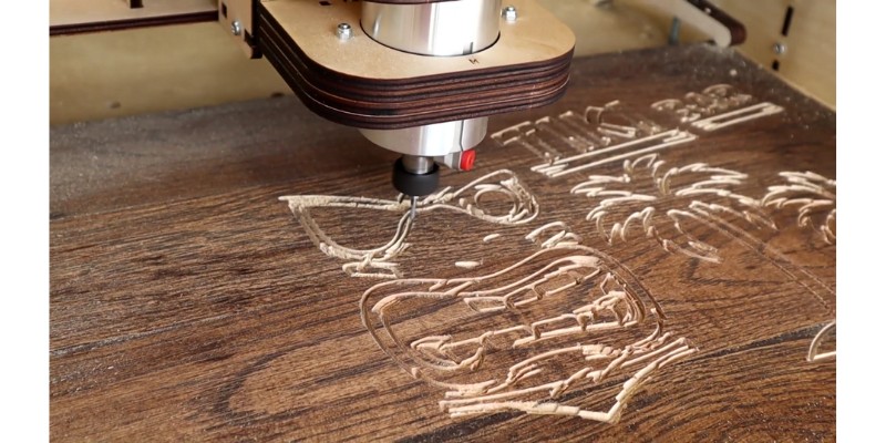 Engraved sample using BobsCNC Evo 4