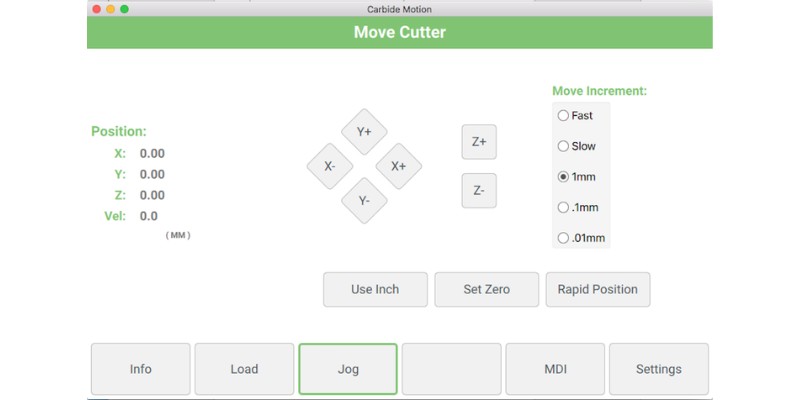 CNC control software Example