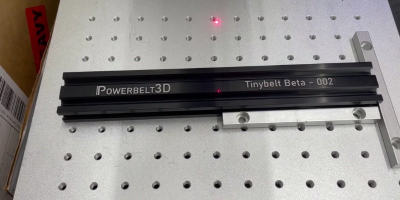 Engraved sample made with OMTech Fiber Laser
