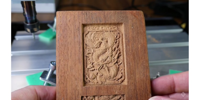 Engraved sample using Genmitsu 3018 Pro CNC Router