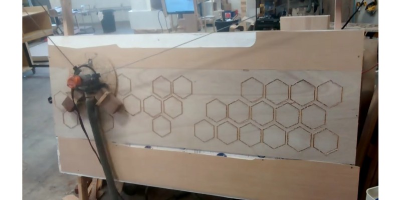 Engraved sample using Maslow CNC Router