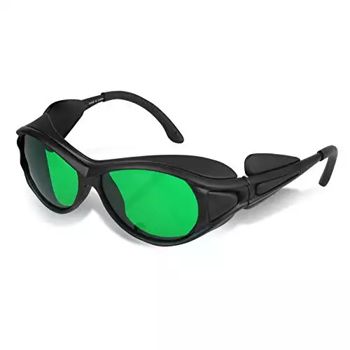Ortur 180-750nm Laser Engraving Protective Goggles Industrial Safety Glassess Eyewear-Green