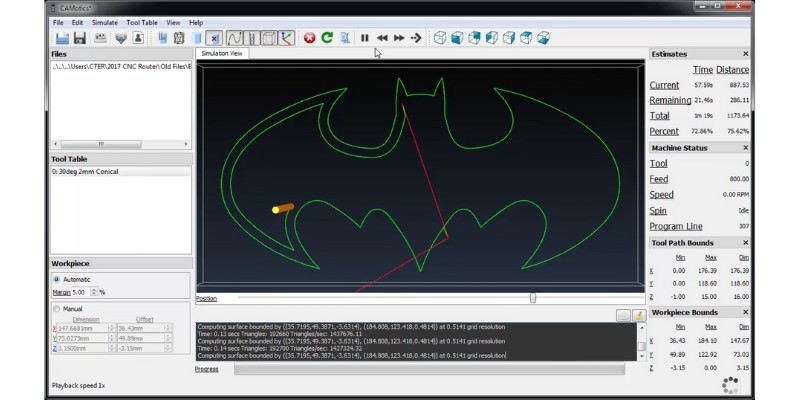 CAMotics CNC Simulator Software 