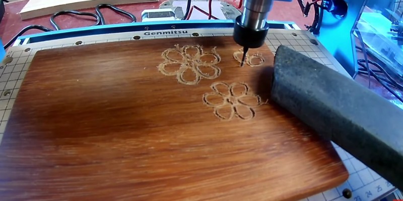 Engraving flower using Genmitsu 3018 PROver