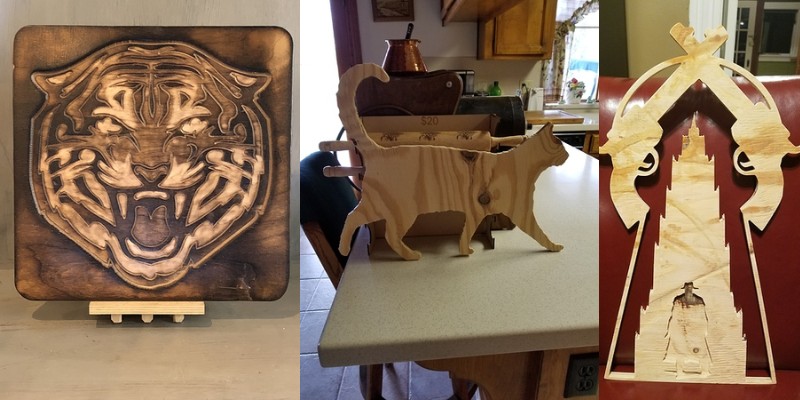 Sample projects made with Maslow CNC