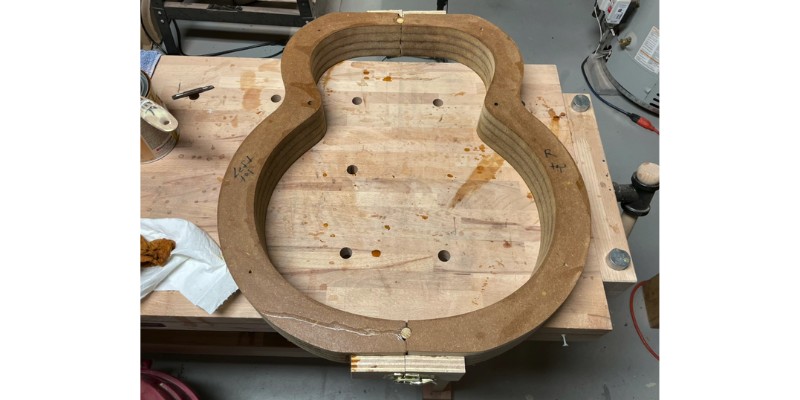 Acoustic guitar made with Shapeoko 4 XL