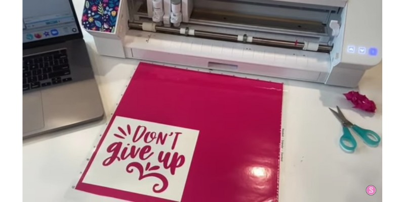 Vinyl cutting result using Silhouette Cameo 4