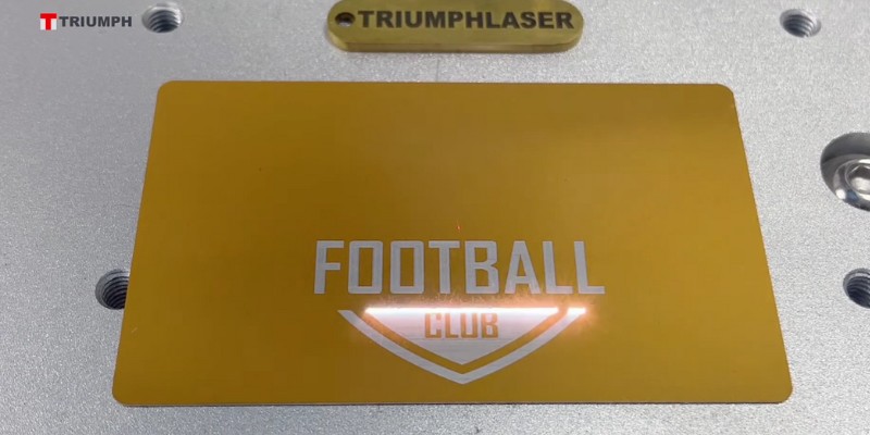Engraving metal using Triumph 30W Fiber Laser Engraver