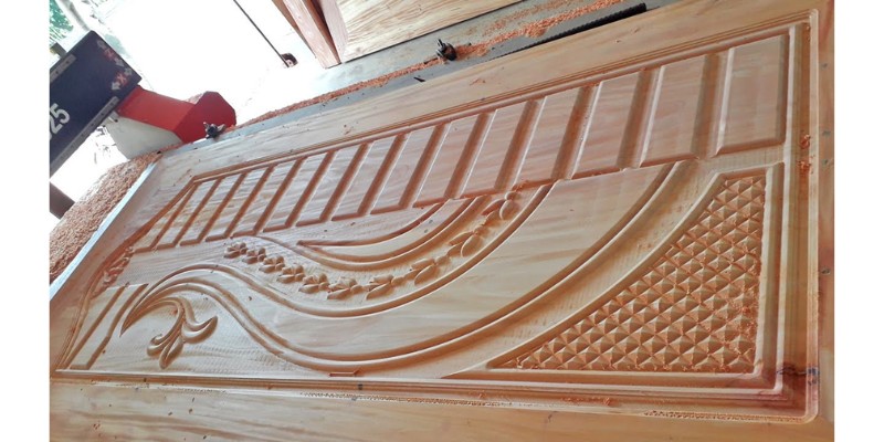 Door design made with CNC Router