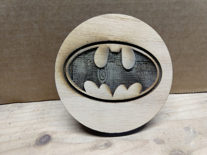 Laser cut batman coaster project