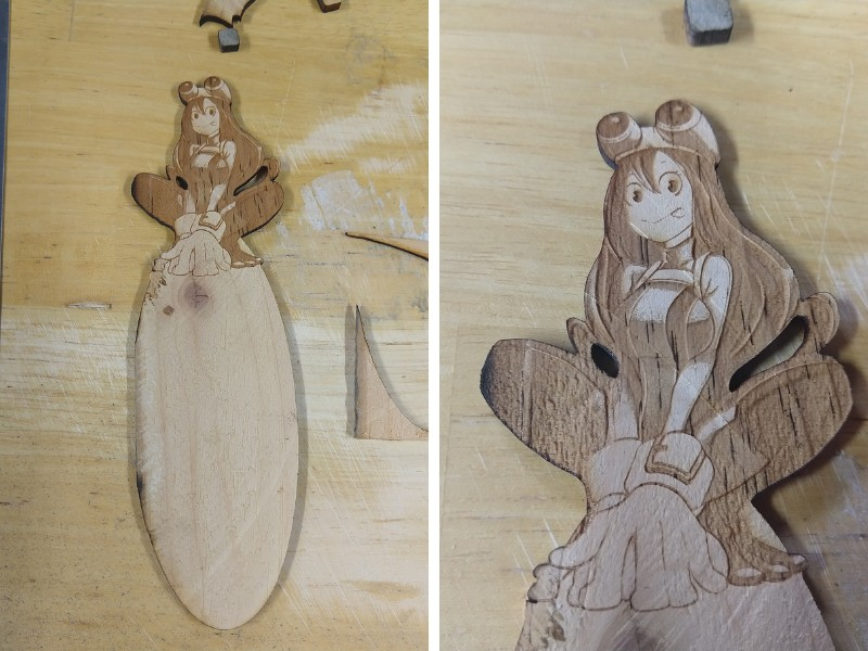 Bookmark wooden projects with the xTool