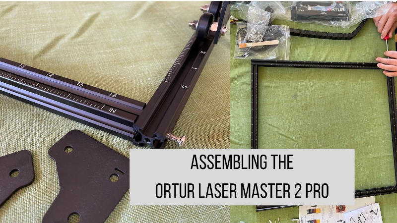 Assmembling the Ortur Laser Master 2 Pro only takes around 30-40 minutes.