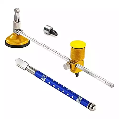 B Bloomoak Heavy Duty Circular Glass Cutter