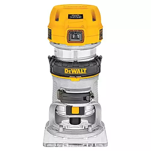 DEWALT Router, Fixed Base, Variable Speed, 1-1/4-HP Max Torque (DWP611) , Yellow