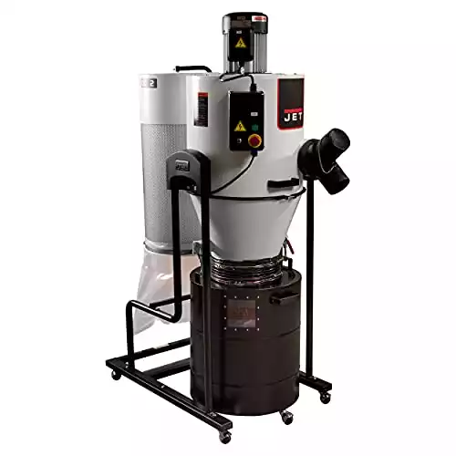 JET JCDC-2 Cyclone Dust Collector, 2-Micron Filter, 938 CFM, 2 HP, 1Ph 230V (717520)