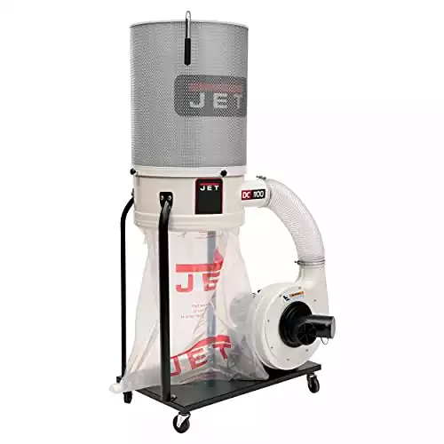 Jet JCDC-2 1100VX-CK Vortex Cone Dust Collector, 2-Micron Canister Filter